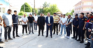 Alaca'da ilk mesai gününde anlamlı...