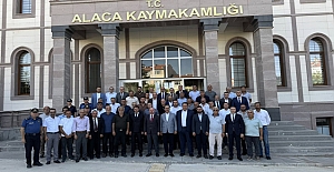 Anadolu’nun kalbindeki tarih ve kültür şehri Alaca’da muhtarların talepleri görüşüldü