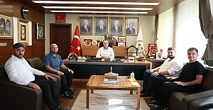 Alaca Belediye Başkanı Şerif Arslan’a ASKF Başkan adayından ziyaret
