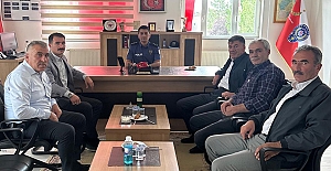 Alaca Muhtarlar Derneği’nden Emniyet Müdürü’ne ziyaret