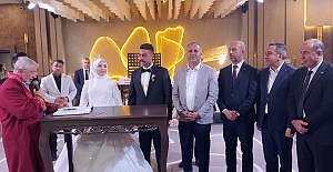 Başkan Arslan, Aysu & Alperen çiftinin mutluluğuna ortak oldu