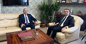 Başkan Şerif Aslan’dan Ömer Tök’e ziyaret