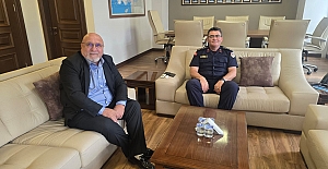 Hacı Odabaş’tan İl Jandarma Komutanı Kubilay Ayvaz’a  hayırlı olsun ziyareti