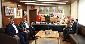 Alaca’da dostane buluşma: Başkan Arslan, Başkan İsbir’i ağırladı