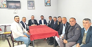 Emrullah Şahin’den Alaca Muhtarlar Derneğine kutlama ziyareti