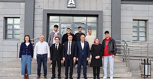 Kaymakam Dinçer ve Başkan Arslan'dan MYO ve yurt ziyareti