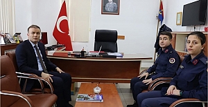 Kaymakam Meriç Dinçer’den Jandarma Komutanlığına ziyaret