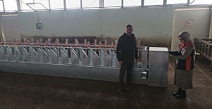 Alaca’da kadın üreticiye 'Süt Sağım Ünitesi' teslim edildi