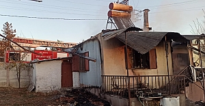 Alaca’da korkutan yangın! 1 kişi yaralandı