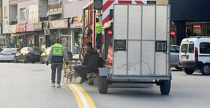 Alaca’da yol çizgileri yenilendi
