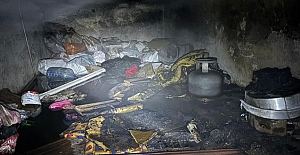 Alaca’da yangın paniği! Tandırlık küle döndü