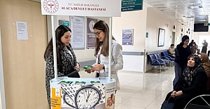 Alaca Devlet Hastanesi’nde Serviks Kanseri bilgilendirmesi