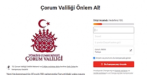 Çorum Valiliği Önlem Al!