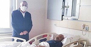 Başkan Şaltu’dan hastane ziyareti