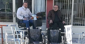 Suriye'ye tekerlekli sandalye gönderdiler