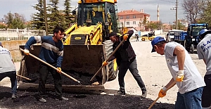 Asfalt yama çalışmaları sürüyor