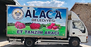 Alaca Belediyesi’nden yeni hizmet aracı