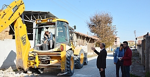 Çalışmaları yerinde inceledi