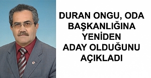 Şoförler ve Nakliyeciler Odası'na Duran Ongu yeniden aday