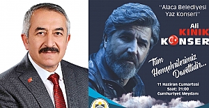 Ali Kınık Alaca'da konser verecek