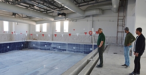 Yarı Olimpik Yüzme Havuzunda çalışmalar sürüyor