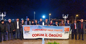 CHP Çorum örgütleri, İmamoğlu'na destek için İstanbul'da