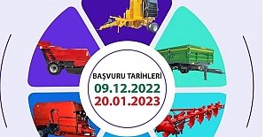 Tarım makinelerine yüzde 50 hibe desteği verilecek