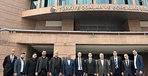 T.O.B.B. Başkanı M. Rifat Hisarcıklıoğlu’nu ziyaret ettiler