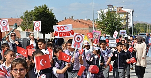 “Cumhuriyet Yürüyüşü” düzenlendi