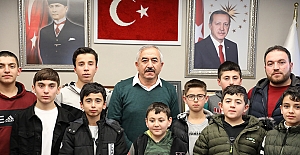 Öğrencilerden Başkan Şaltu’ya teşekkür