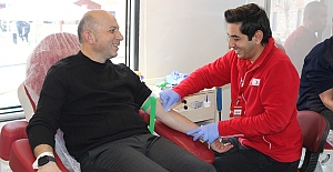 Kızılay Alaca’da kan bağışı kampanyası düzenledi