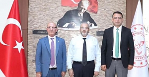 Günser Şirin ve Ömer Tök’ten Cemil Çağlar’a hayırlı olsun ziyareti