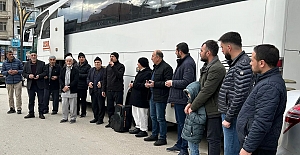 Belediye Başkanı Arslan ve Başkan Duru Umrecileri uğurladı 