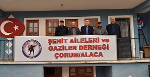 İYİ Parti Alaca İlçe Başkanı Menderes Aydoğan'dan Şehit Aileleri ve Gazilere ziyaret