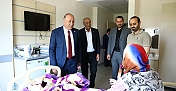 Şerif Arslan’dan bayramda anlamlı ziyaret: Hastalar unutulmadı