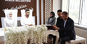 Kaymakam Meriç Dinçer, nikah şahidi oldu