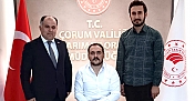 15 Temmuz Gazisi ve Alacalı Yetiştirici İl Müdür Hasan Taş’ı ziyaret etti