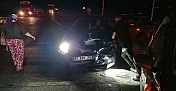 Kırmızı ışık ihlali yapan araç kazaya karıştı