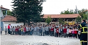 Alaca İtfaiyesi’nden Fatih İlköğretim Okulu’nda başarılı yangın tatbikatı